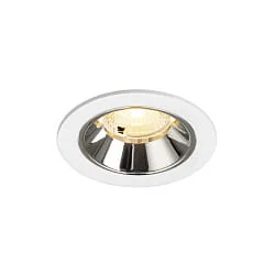 Plafondinbouwarmatuur NUMINOS® S geschikt voor beeldschermwerkstations IP20, chroom, wit dimbaar