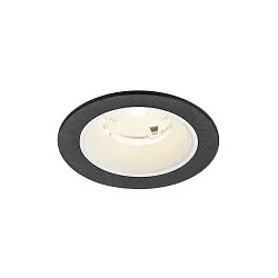 Plafondinbouwarmatuur NUMINOS® S rond, geschikt voor beeldschermwerkstations IP20, zwart, wit, gelakt dimbaar