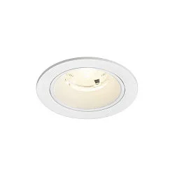 Plafondinbouwarmatuur NUMINOS® S rond, geschikt voor beeldschermwerkstations IP20, wit, gelakt dimbaar