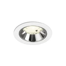 ceiling recessed luminaire NUMINOS® S suitable for VDU workstation IP20, chrome, white dimmable