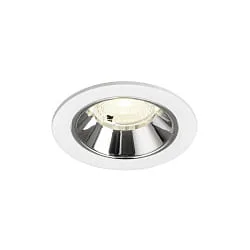 Plafondinbouwarmatuur NUMINOS® S geschikt voor beeldschermwerkstations IP20, chroom, wit dimbaar