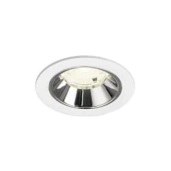 Plafondinbouwarmatuur NUMINOS® S geschikt voor beeldschermwerkstations IP20, chroom, wit dimbaar