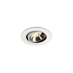 ceiling recessed luminaire NUMINOS® MOVE S swivelling, suitable for VDU workstation IP20, chrome, white dimmable