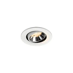 ceiling recessed luminaire NUMINOS® MOVE S swivelling, suitable for VDU workstation IP20, chrome, white dimmable