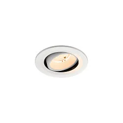 Plafondinbouwarmatuur NUMINOS® MOVE S rond, geschikt voor beeldschermwerkstations IP20, wit, gelakt dimbaar