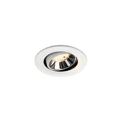 ceiling recessed luminaire NUMINOS® MOVE S swivelling, suitable for VDU workstation IP20, chrome, white dimmable