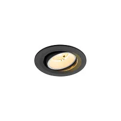 Plafondinbouwarmatuur NUMINOS® MOVE S rond, geschikt voor beeldschermwerkstations IP20, zwart, wit, gelakt dimbaar