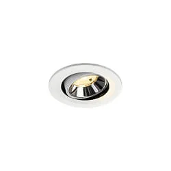 ceiling recessed luminaire NUMINOS® MOVE S swivelling, suitable for VDU workstation IP20, chrome, white dimmable