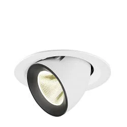 Inbouwspot NUMINOS® GIMBLE M draaibaar, geschikt voor beeldschermwerkstations IP20, zwart, wit dimbaar