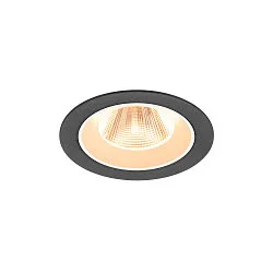 Plafondinbouwarmatuur NUMINOS® M rond, geschikt voor beeldschermwerkstations IP20, zwart, wit, gelakt dimbaar