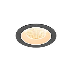 Plafondinbouwarmatuur NUMINOS® M rond, geschikt voor beeldschermwerkstations IP20, zwart, wit, gelakt dimbaar