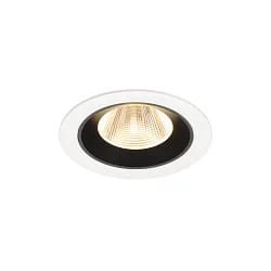 Plafondinbouwarmatuur NUMINOS® M geschikt voor beeldschermwerkstations IP20, zwart, wit dimbaar
