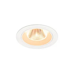 ceiling recessed luminaire NUMINOS® M round, suitable for VDU workstation IP20, white, lacquered dimmable