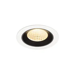 Plafondinbouwarmatuur NUMINOS® M geschikt voor beeldschermwerkstations IP20, zwart, wit dimbaar