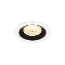 Plafondinbouwarmatuur NUMINOS® M geschikt voor beeldschermwerkstations IP20, zwart, wit dimbaar