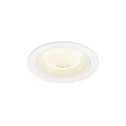 ceiling recessed luminaire NUMINOS® M round, suitable for VDU workstation IP20, white, lacquered dimmable