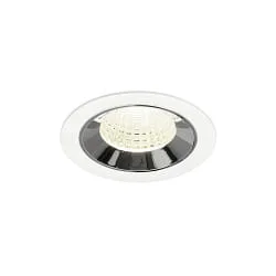 ceiling recessed luminaire NUMINOS® M suitable for VDU workstation IP20, chrome, white dimmable