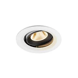 Plafondinbouwarmatuur NUMINOS® MOVE M draaibaar, geschikt voor beeldschermwerkstations IP20, zwart, wit dimbaar
