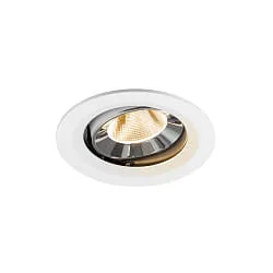 ceiling recessed luminaire NUMINOS® MOVE M swivelling, suitable for VDU workstation IP20, chrome, white dimmable