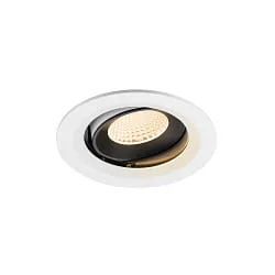 Plafondinbouwarmatuur NUMINOS® MOVE M draaibaar, geschikt voor beeldschermwerkstations IP20, zwart, wit dimbaar
