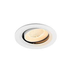 Plafondinbouwarmatuur NUMINOS® MOVE M rond, geschikt voor beeldschermwerkstations IP20, wit, gelakt dimbaar