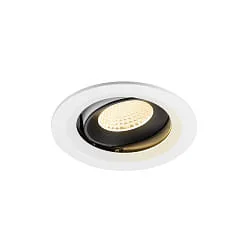Plafondinbouwarmatuur NUMINOS® MOVE M draaibaar, geschikt voor beeldschermwerkstations IP20, zwart, wit dimbaar