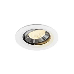 Plafondinbouwarmatuur NUMINOS® MOVE M draaibaar, geschikt voor beeldschermwerkstations IP20, chroom, wit dimbaar