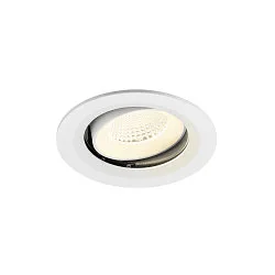 ceiling recessed luminaire NUMINOS® MOVE M round, suitable for VDU workstation IP20, white, lacquered dimmable