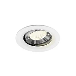 Plafondinbouwarmatuur NUMINOS® MOVE M draaibaar, geschikt voor beeldschermwerkstations IP20, chroom, wit dimbaar