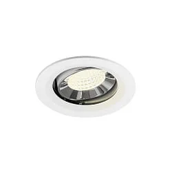 Plafondinbouwarmatuur NUMINOS® MOVE M draaibaar, geschikt voor beeldschermwerkstations IP20, chroom, wit dimbaar