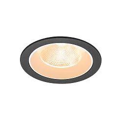 Plafondinbouwarmatuur NUMINOS® L rond, geschikt voor beeldschermwerkstations IP20, zwart, wit, gelakt dimbaar