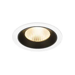 Plafondinbouwarmatuur NUMINOS® L geschikt voor beeldschermwerkstations IP20, zwart, wit dimbaar