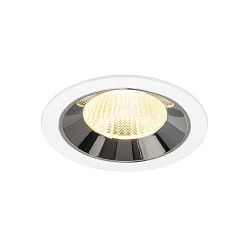ceiling recessed luminaire NUMINOS® L suitable for VDU workstation IP20, chrome, white dimmable