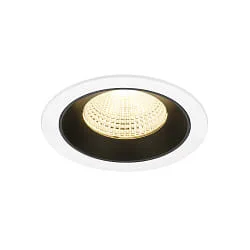 Plafondinbouwarmatuur NUMINOS® L geschikt voor beeldschermwerkstations IP20, zwart, wit dimbaar