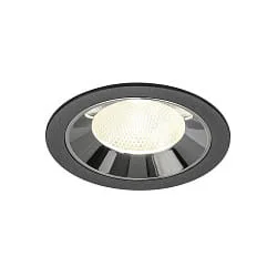 ceiling recessed luminaire NUMINOS® L suitable for VDU workstation IP20, chrome, black dimmable