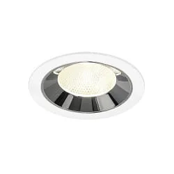 Plafondinbouwarmatuur NUMINOS® L geschikt voor beeldschermwerkstations IP20, chroom, wit dimbaar