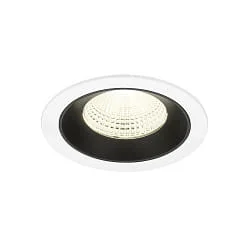ceiling recessed luminaire NUMINOS® L suitable for VDU workstation IP20, black, white dimmable