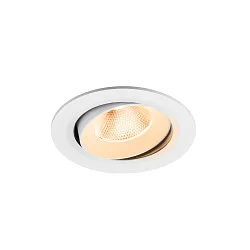 ceiling recessed luminaire NUMINOS® MOVE L round, suitable for VDU workstation IP20, white, lacquered dimmable