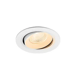 ceiling recessed luminaire NUMINOS® MOVE L round, suitable for VDU workstation IP20, white, lacquered dimmable