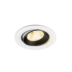Plafondinbouwarmatuur NUMINOS® MOVE L draaibaar, geschikt voor beeldschermwerkstations IP20, zwart, wit dimbaar