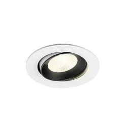 Plafondinbouwarmatuur NUMINOS® MOVE L draaibaar, geschikt voor beeldschermwerkstations IP20, zwart, wit dimbaar