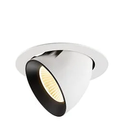 Inbouwspot NUMINOS® GIMBLE XL draaibaar, geschikt voor beeldschermwerkstations IP20, zwart, wit dimbaar