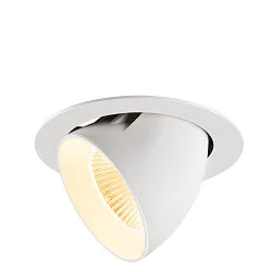 Plafondinbouwarmatuur NUMINOS® GIMBLE XL geschikt voor beeldschermwerkstations IP20, wit, gelakt dimbaar