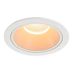 Plafondinbouwarmatuur NUMINOS® XL rond, geschikt voor beeldschermwerkstations IP20, wit, gelakt dimbaar