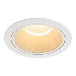 ceiling recessed luminaire NUMINOS® XL round, suitable for VDU workstation IP20, white, lacquered dimmable