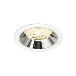 ceiling recessed luminaire NUMINOS® XL suitable for VDU workstation IP20, chrome, white dimmable