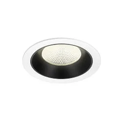 ceiling recessed luminaire NUMINOS® XL suitable for VDU workstation IP20, black, white dimmable