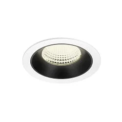 ceiling recessed luminaire NUMINOS® XL suitable for VDU workstation IP20, black, white dimmable