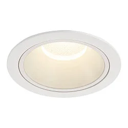 ceiling recessed luminaire NUMINOS® XL round, suitable for VDU workstation IP20, white, lacquered dimmable