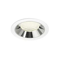 ceiling recessed luminaire NUMINOS® XL suitable for VDU workstation IP20, chrome, white dimmable